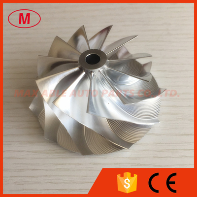 RHF5HB 49.62/61.98mm 11+0 blades high performance Turbo milling/aluminum 2618/billet compressor wheel for VF22 upgrade