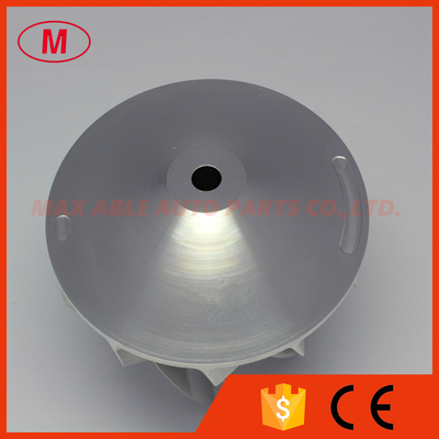 T81 444827-0001/17 75.94/106.00mm 6+6 blades Turbo Billet/milling/aluminum 2024 compressor wheel for 465622-0002/3/4/5