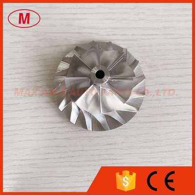 K16 44.20/66.00mm 8+8 blades turbo milling/aluminum 2618/billet compressor wheel.