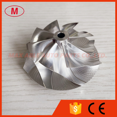 GT15-25 47.00/60.00mm 8+0 blades high performance Turbo milling/aluminum 2618/billet compressor wheel