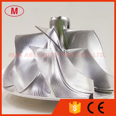 PTE67 6+6 blades 67.40/82.00mm point milling Turbo milling/aluminum 2618/billet compressor wheel for PTE6766 CEA GEN I