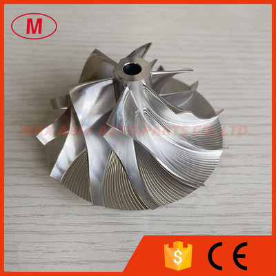 T04E 45.00/74.99mm 6+6 blades 442293-0002 high performance Turbo milling/aluminum 2618/billet compressor wheel