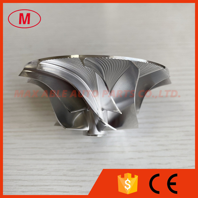 T04E 45.00/74.99mm 6+6 blades 442293-0002 high performance Turbo milling/aluminum 2618/billet compressor wheel