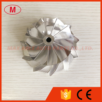 GTX3582 reverse 9833-2 62.45/82.36mm 11+0 blades high performance turbo milling/aluminum 2618/billet compressor wheel