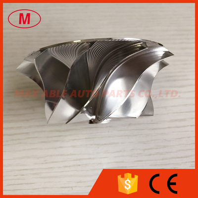 GTX3582 reverse 9833-2 62.45/82.36mm 11+0 blades high performance turbo milling/aluminum 2618/billet compressor wheel