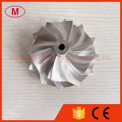 PTE67 6+6 blades 67.40/82.00mm point milling Turbo milling/aluminum 2618/billet compressor wheel for PTE6766 CEA GEN I