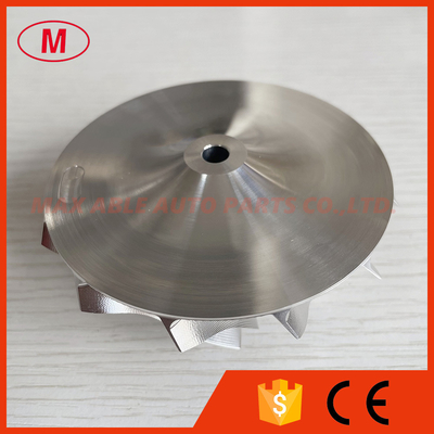 PTE67 6+6 blades 67.40/82.00mm point milling Turbo milling/aluminum 2618/billet compressor wheel for PTE6766 CEA GEN I