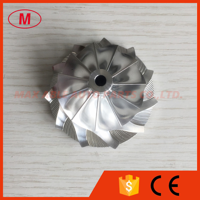 K16 5324-123-2201 45.78/61.98mm 11+0 blades turbo milling/aluminum 2618/billet compressor wheel for 5324-970-7401