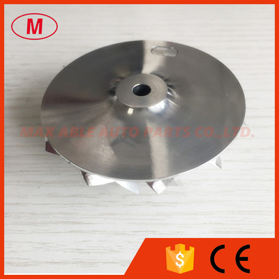 K16 5324-123-2201 45.78/61.98mm 11+0 blades turbo milling/aluminum 2618/billet compressor wheel for 5324-970-7401