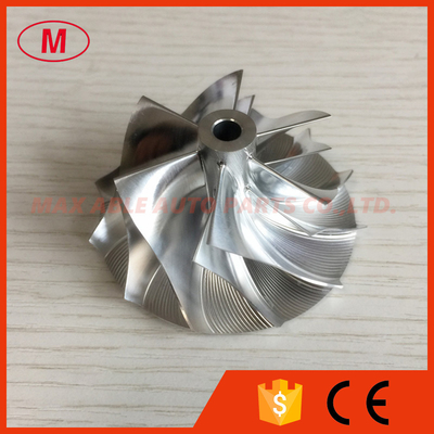 RHF5 43.40/56.00mm 6+6 blades High performance turbo milling/aluminum 2618/billet compressor wheel for VF46/VF44/VF45
