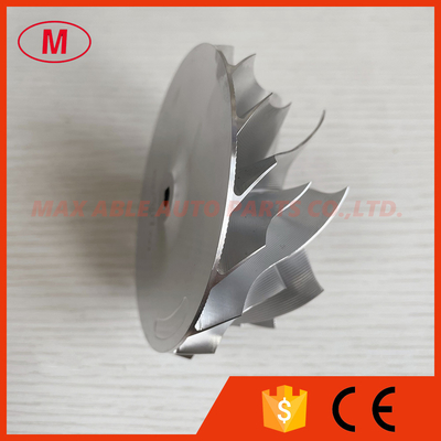 GT35 72.00/88.00mm 8+8 blades Point Milling Snake Curve turbo milling/aluminum 2618/billet compressor wheel