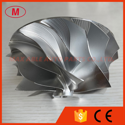 GT35 72.00/88.00mm 8+8 blades Point Milling Snake Curve turbo milling/aluminum 2618/billet compressor wheel