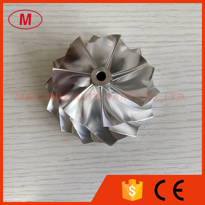 B03G forward 7+7 blades 59.00/76.00mm High performance Turbo milling/aluminum 2618/billet compressor wheel