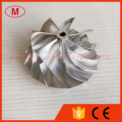 B03G forward 7+7 blades 59.00/76.00mm High performance Turbo milling/aluminum 2618/billet compressor wheel