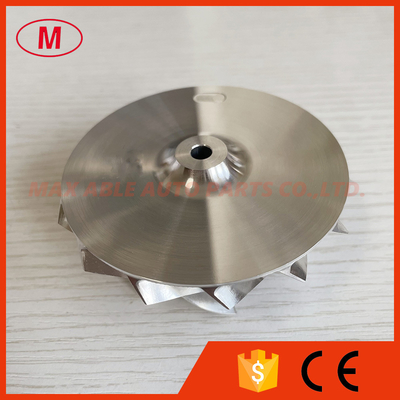 B03G forward 7+7 blades 59.00/76.00mm High performance Turbo milling/aluminum 2618/billet compressor wheel