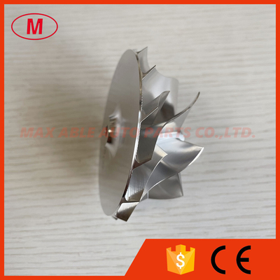 B03G forward 7+7 blades 59.00/76.00mm High performance Turbo milling/aluminum 2618/billet compressor wheel