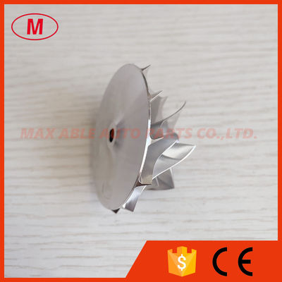 RHF4H 37.50/52.51mm 6+6 blades VA80 Turbocharger milling/aluminum/billet compressor wheel for VM/Chrysler