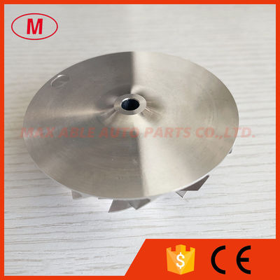 GT2871 reverse 452546-0005 53.11/70.98mm 6+6 blades turbo milling/aluminum 2618/billet compressor wheel for 452546-0005