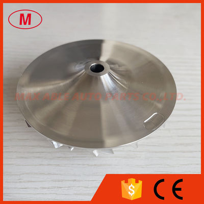 S2B 836340375 54.55/81.30mm 7+7 blades turbo milling/aluminum 2618/billet compressor wheel for 313232/ 313352 OE:312131