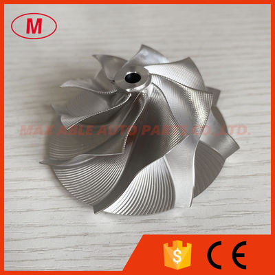 TD04 reverse 50.00/67.00mm 8+0blades Point Milling, Snake Curve,Twisted Blade, Performance Turbo billet compressor wheel