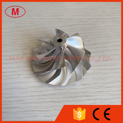 MGT1754 reverse 4830/2/1 41.80/53.98mm 6+6 blades LEP style Turbo milling/aluminum 2618/billet compressor wheel