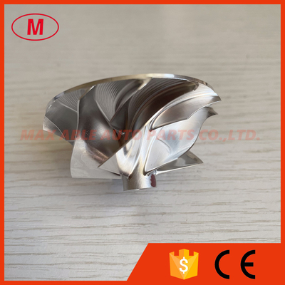 MGT1754 reverse 4830/2/1 41.80/53.98mm 6+6 blades LEP style Turbo milling/aluminum 2618/billet compressor wheel