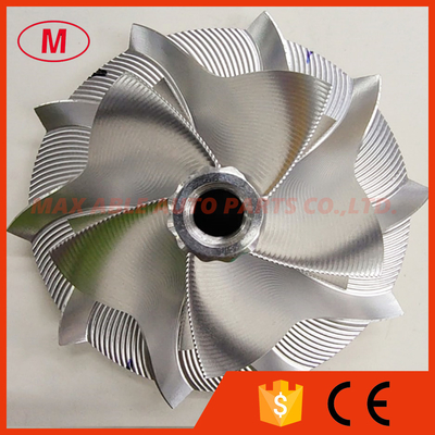 S400 63.55/101.40mm 5+5 blades Point Milling, Performance Design, Dodecagon Nut Turbo billet compressor wheel