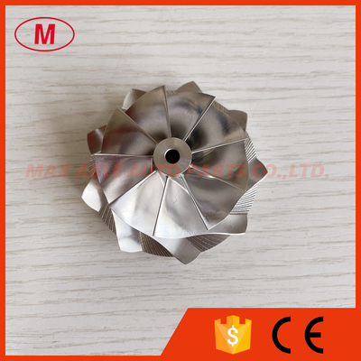 GT12 46.02/58.00mm 9+0 blades high performance turbo milling/aluminum 2618/billet compressor wheel