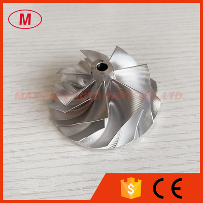 G25-660 reverse 54.28/67.40mm 7+7Blades point milling turbo aluminum 2618/Milling/billet compressor wheel for 858161-500