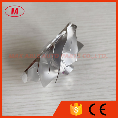 G25-660 reverse 54.28/67.40mm 7+7Blades point milling turbo aluminum 2618/Milling/billet compressor wheel for 858161-500