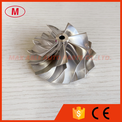 B03G reverse 54.87/70.98mm 7+7 blades high performance turbocharger milling/aluminum 2618/billet compressor wheel