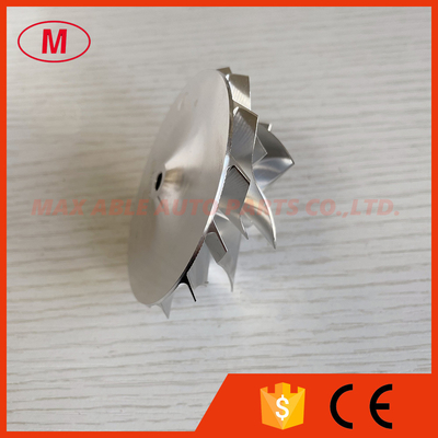 B03G reverse 54.87/70.98mm 7+7 blades high performance turbocharger milling/aluminum 2618/billet compressor wheel