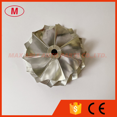 GT30 reverse 57.00/74.00mm 7+7 blades milling/aluminum 2618/billet compressor wheel