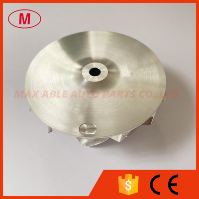 GT30 reverse 57.00/74.00mm 7+7 blades milling/aluminum 2618/billet compressor wheel