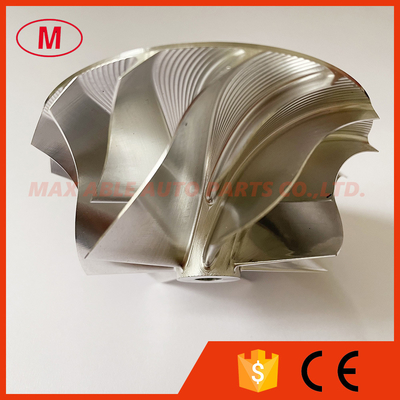 GT30 reverse 57.00/74.00mm 7+7 blades milling/aluminum 2618/billet compressor wheel