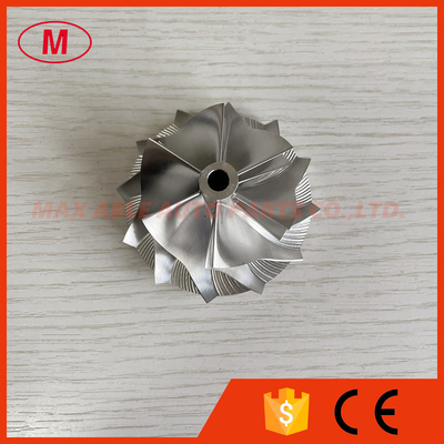 RHF55 48.62/65.00mm 6+6 blades high performance Turbocharger milling/aluminum 2618/billet compressor wheel