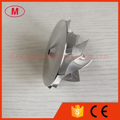 RHF55 48.62/65.00mm 6+6 blades high performance Turbocharger milling/aluminum 2618/billet compressor wheel