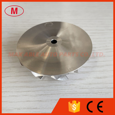 K04 45.00/58.00mm 6+6 blades forward turbo turbocharger aluminum 2618/milling/billet compressor wheel