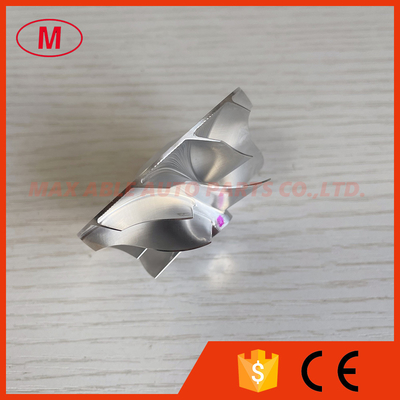 K04 45.00/58.00mm 6+6 blades forward turbo turbocharger aluminum 2618/milling/billet compressor wheel