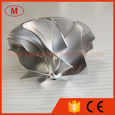 GT17 forward 54.00/71.00mm 6+6 blades high performance turbo milling/aluminum 2618/billet compressor wheel