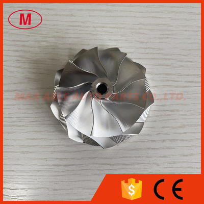 TD05 forward 61.75/76.60mm 9+0 blades point milling snake curve milling/aluminum 2618/billet compressor wheel