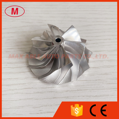 TD03 14T close reverse 39.55/51.00mm 6+6 blades LEP Style high performance Turbo aluminum 2618/billet compressor wheel