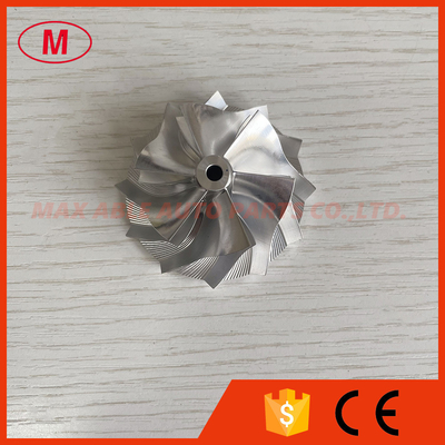 TD03 14T close reverse 39.55/51.00mm 6+6 blades LEP Style high performance Turbo aluminum 2618/billet compressor wheel