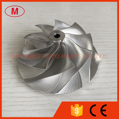 custom reverse 68.00/87.00mm 9+0 blades Point Milling,Snake Curve Turbo milling/aluminum 2618/Billet compressor wheel