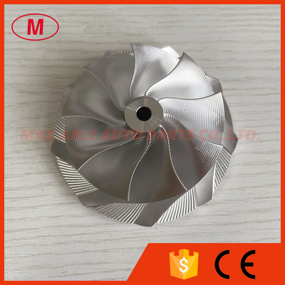 custom reverse 68.00/87.00mm 9+0 blades Point Milling,Snake Curve Turbo milling/aluminum 2618/Billet compressor wheel