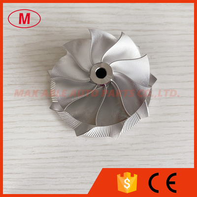 custom reverse 56.00/68.01mm 9+0 blades Point Milling,Snake Curve, Performance Turbo milling/billet compressor wheel