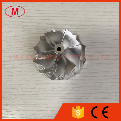 RHF5 reverse 52.56/68.00mm 6+6 blades turbo aluminum 2618/milling/billet compressor wheel