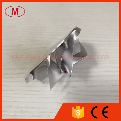 RHF5 reverse 52.56/68.00mm 6+6 blades turbo aluminum 2618/milling/billet compressor wheel