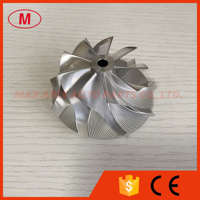 RHF55 52.56/68.01mm 9+0 Blades milling/aluminum 2618/billet compressor wheel collar:10.00mm