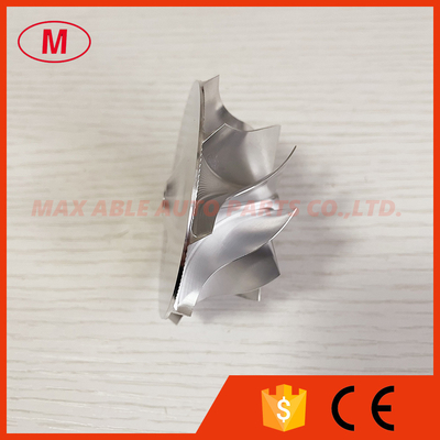 RHF55 52.56/68.01mm 9+0 Blades milling/aluminum 2618/billet compressor wheel collar:10.00mm